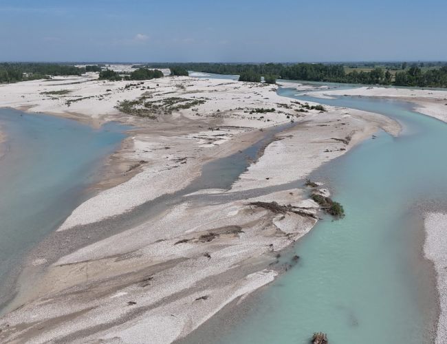 Fiume Tagliamento - Friuli - Terra
